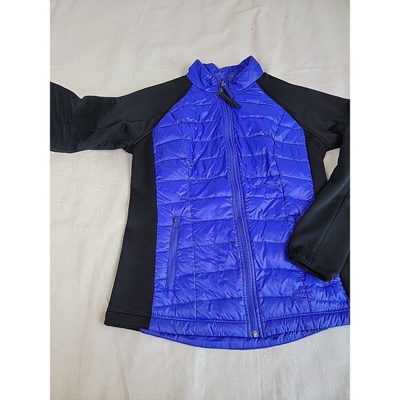 Calvin Klein Performance Puffer Jacket Womens M Purple 90% Down Full Zip Pockets - Picture 4 of 14